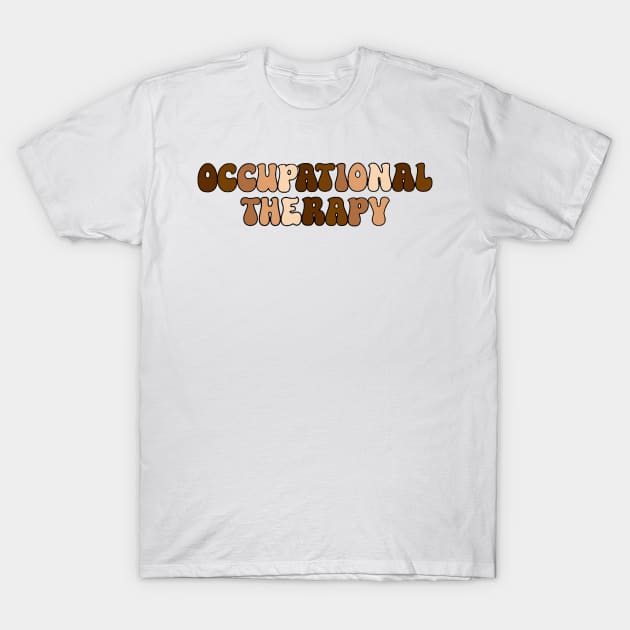 OT Bubble Letters brown T-Shirt by anrockhi